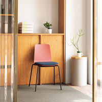 【組立設置込】コクヨ ミケット 4本脚 メッキ脚 張りぐるみ 布 ダークフォレスト 1脚（直送品）