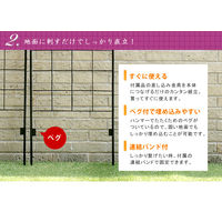 住まいスタイル アイアンフェンス 幅500×高さ2210mm ブラック YBIF-220-4P 1セット（4枚入）（直送品）