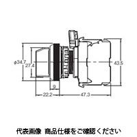 オムロン 非照光 3ノッチ セレクタスイッチ 黒 A30NSー3MBーNBAーG212ーNN 1セット(3個)（直送品）