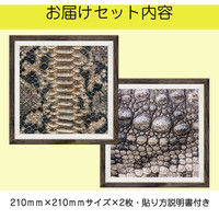 マッチングジャパン フチなし ラミあり フレームステッカー リアル動物『動物_31』 CO-9073-AS 1個(2枚セット)（直送品）