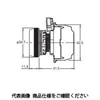 オムロン 押ボタンスイッチ 照光/平形 金属ベゼル 透明青 青 A30NLーMNAーTAAーP002ーAE 1セット(2個)（直送品）