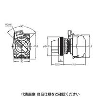 オムロン 照光 2ノッチ セレクタスイッチ 橙 透明橙 A30NWー2MLーTOAーP100ーOE 1セット(2個)（直送品）