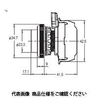 オムロン 押ボタンスイッチ 照光/突出形 金属ベゼル 透明青 青 A30NLーMPAーTAAーP101ーAD 1セット(2個)（直送品）