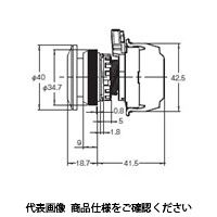オムロン 押ボタンスイッチ 照光/きのこ形 金属ベゼル 透明青 青 A30NLーMMAーTAAーP101ーAE 1セット(2個)（直送品）