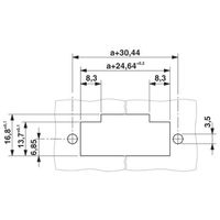 プリント基板用コネクタ ねじ接続式プラグ 極数4 パネル貫通 DFKーPC 5/ 4ーSTFー7，62 1セット(10個)（直送品）