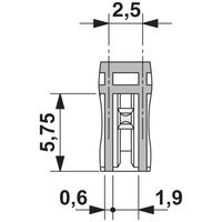 プリント基板用コネクタ ソケット 極数4 リフロー対応 MCV 0，5/ 4ーGー2，5 THT 1セット(50個)（直送品）