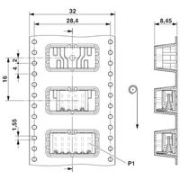 プリント基板用コネクタ ソケット 極数6 リフロー対応 PTSM 0，5/ 6ーHHー2，5ーTHR R32 1セット(500個)（直送品）