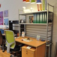 Garage フレームラックOS用 増設ユニット片面タイプ オープンラック 幅1040×奥行582×高さ1823mm ホワイト 1台（直送品）