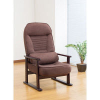 ファミリー・ライフ 天然木低反発リクライニング高座椅子（クッション付） グリーン 0327720（直送品）
