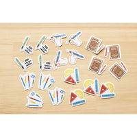 古川紙工 和紙フレークシール ぽちっと 文房具 QSA26 1セット(5袋)