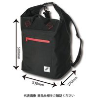 藤原産業 SK11 防水バックパック PVC SWPーBPブラック 1個（直送品）