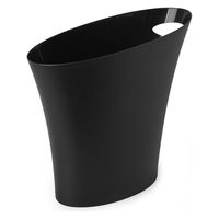 アンブラ スキニーカン 7.5L ゴミ箱 ブラック BK 1個 デスクサイド スリム おしゃれ 耐久性 幅170×奥行340×高さ330mm