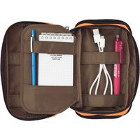 リヒトラブ ペンケース［ブックタイプ］ダブル 橙 A7555-4 1個