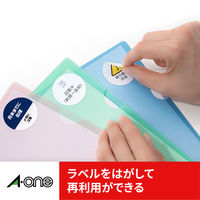 エーワン（A-one）ラベルシール キレイにはがせる 表示・宛名ラベル プリンタ兼用 封筒 シール  A4 24面 10シート 31295