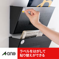 エーワン（A-one）ラベルシール キレイにはがせる 表示・宛名ラベル プリンタ兼用 封筒 シール  A4 48面 100シート 徳用 31396