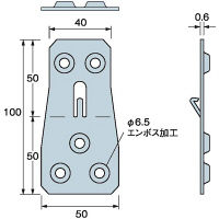 タナカ フラットプレートスリム合板仕様 AA2051 1箱(100枚入)（直送品）