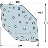 タナカ ヘキサプレートSD AA2162 1箱（50枚入）（直送品）