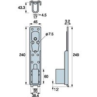 タナカ ビスどめホールダウンHi43 AF4H43 1箱(25個入)（直送品）