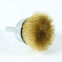 ビッグマン 6角軸カップブラシ真鍮線 50mm D 063942 1個