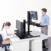 キングジム デスク用昇降台 DSK10クロ（取寄品）