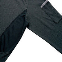 アイトス HERO’S UNIFORM 長袖ポロシャツ ブラック 5L 551045-010-5L（直送品）