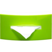 ティッシュケースBOW グリーン 4950672658435 4個 伊勢藤（直送品）