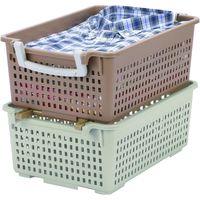 伊勢藤 フリーバスケット L ベージュ 4950672658817 1セット(4個)