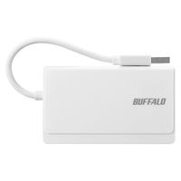 バッファロー USB2.0 マルチカードリーダー ケーブル収納モ BSCR300U2WH 1台（直送品）