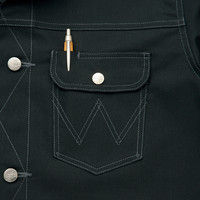 アイトス HERO’S UNIFORM Wrangler ボタンジャケット（厚地） ブラック 5L 64202-010-5L（直送品）