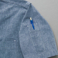 アイトス HERO’S UNIFORM Wrangler 半袖シャツ ネイビー 6L 64437-018-6L（直送品）