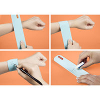 コスモテック　wemo（ウェモ）　ウェアラブルメモ　バンドタイプ　ブルー　wemoB-B　1個