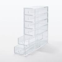 無印良品 アクリル小物収納 6段 約幅8.7×奥行17×高さ25.2cm 1箱（9個入） 良品計画