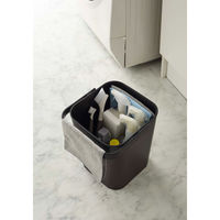 フタ付 収納バスケット タワー 12L ブラック 1個 山崎実業