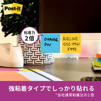 【強粘着】ポストイット 付箋 ふせん 見出し 50×15mm マルチカラー3 1箱(32冊入) スリーエム 7001SS-MC-3