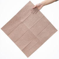 溝端紙工印刷 カラーナプキン 8つ折り 2PLY クレーグレー 1袋（50枚入）