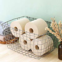 トイレットペーパー ピュアブラウンロングロール 200m シングル 芯なし 未晒し FSC認証紙 1パック（4個入） 丸富製紙