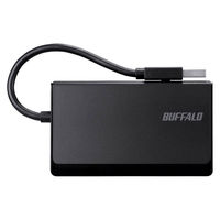 バッファロー カードリーダー BSCR300U2BK USB2.0 マルチカードリーダー ケーブル収納モデル（直送品）