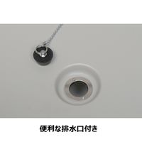 【軒先渡し】テラモト ワイドペールST(キャスター付) DS-259-080-0(800L) 23-2775-00 1台 23-5686-02（直送品）