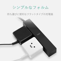 エレコム スマートフォン用AC充電器/ケーブル一体/1A/1.5m/ブラック MPA-ACMA1510NBK 1個