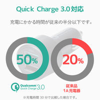 エレコム シガーチャージャー/2USBポート（自動識別）/QuickCharge3.0+USB1ポート（最大2.4A）/ブラック
