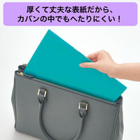 キングジム シンプリーズ クリアーファイル 固定式 透明表紙 A4タテ 10ポケット 青 186TSPH-B 10冊