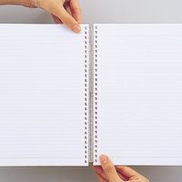 LIHIT LAB. AQUA DROPs ツイストノート 乳白 セミB5・29穴 N1608-1 1冊