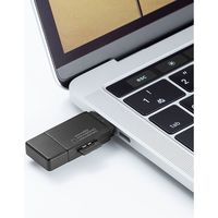 サンワサプライ Type-C microSDカードリーダー ADR-3TCMS8BK 1個（直送品）