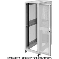 サンワサプライ 19インチサーバーラック メッシュ（36U） 幅600×奥行900×高さ1820mm ライトグレー CP-SVN3690MGYN 1台（直送品）
