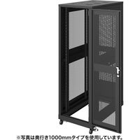 サンワサプライ 19インチサーバーラック メッシュ（36U） 幅600×奥行900×高さ1820mm ブラック CP-SVN3690MBKN 1台（直送品）