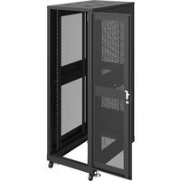 サンワサプライ 19インチサーバーラック メッシュ（36U） 幅600×奥行1000×高さ1820mm ブラック CP-SVN3610MBKN 1台（直送品）