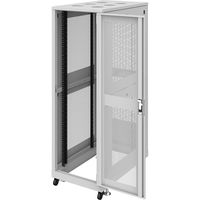 サンワサプライ 19インチサーバーラック メッシュ（36U） 幅600×奥行1000×高さ1820mm Lグレー CP-SVN3610MGYN 1台（直送品）