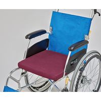 高反発エアークッション 2枚組ネイビー 幅400mm 奥行400mm 高さ40mm （直送品）