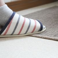 パリーパリーヴィンテージ ふけるトイレマット ブラウン T34210 2枚 サンベルム（直送品）