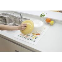 サンベルム 吸水・速乾水切りマット オレンジ 1セット(5枚) K59900（直送品）